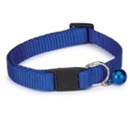 PAMPEREDPETS Basic Nylon Cat Collar 8-12 In Blue PA807557